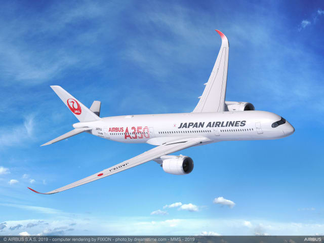 An Airbus A350-900 like the one in that burned in Haneda. Image: JAL