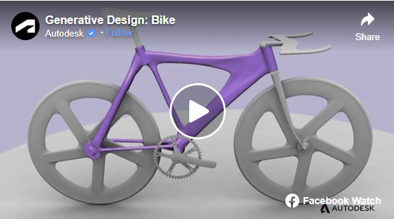 Click here to watch as generative design tries in vain to improve upon a pure diamond frame construction. One immediate failing of the state of the art in generative design: you cannot specify a type of frame member, such as round tubes, the main factor in the torsional rigidity of a road bike frame. There is no hope that the algorithms used, which “create” material on a cellular level, would be able to come up with anything like a round tube. 