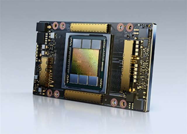 The Nvidia A100 GPU. (Image: Nvidia.)