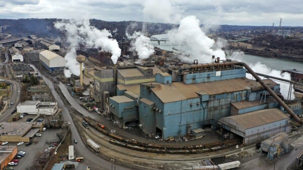 U.S. Steel’s Edgar Tomson plant in Braddock, PA. (AP Photo.)