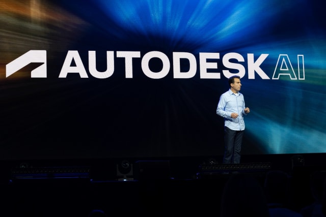 AU 2023 x in Las Vegas is all about AI. Image: Autodesk.