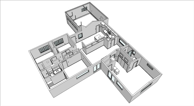 A 3D model of a 2,100-square-foot house was created by scanning the structure’s interior with an iPhone and sending it to Canvas without taking a single measurement. 