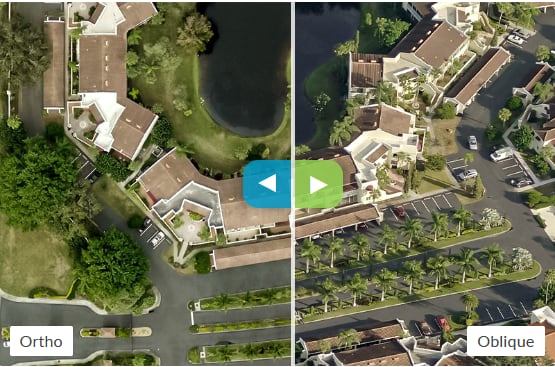 EagleView imagery is available in both orthogonal and oblique perspectives. Image courtesy of EagleView.