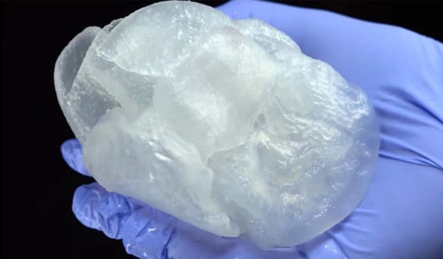 As part of the initial research, Feinberg and his team were able to create a full-sized bioprinted human heart model that mimics the elasticity of sutures and cardiac tissue. (Image courtesy of FluidForm.)