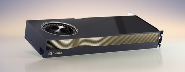 The NVIDIA RTX 6000 Ada Generation graphics card. (Source: NVIDIA.)