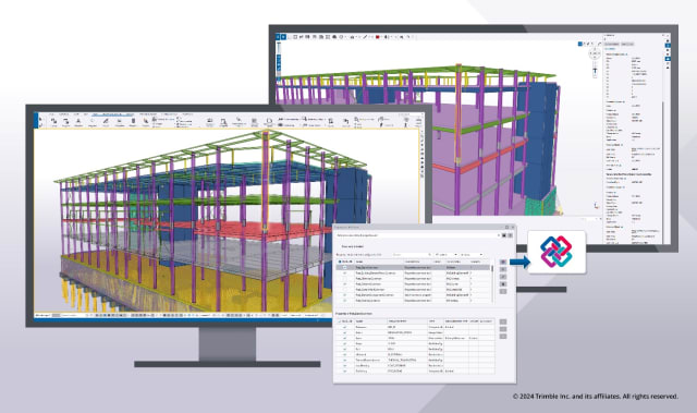 Tekla Structures 2024 adds more support for industry standards, namely, Industry Foundation Classes (IFC), BIM Collaboration Format (BCF) and buildingSMART, allowing users to more easily share drawings and models with other teams on a project, even if they use other software. Image: Trimble.