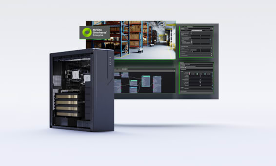 NVIDIA RTX workstation for NVIDIA Omniverse Enterprise. (Image: PNY and NVIDIA.)