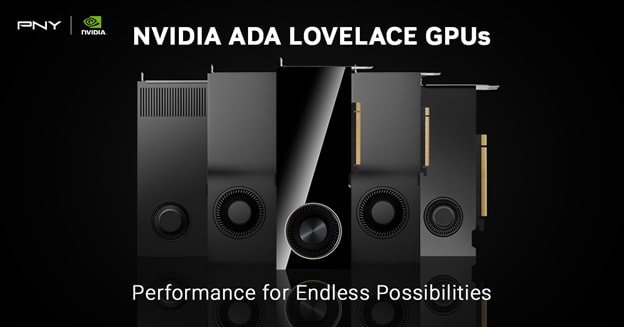 NVIDIA RTX family of Ada Generation professional graphics boards. (Image: PNY.)