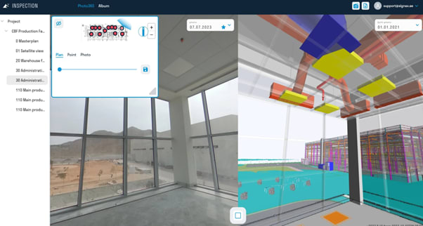 SIGNAX INSPECTION offers remote construction visual control and BIM to as-built comparison. (Image: SIGNAX.)