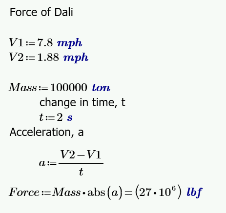 Calculations using Mathcad.