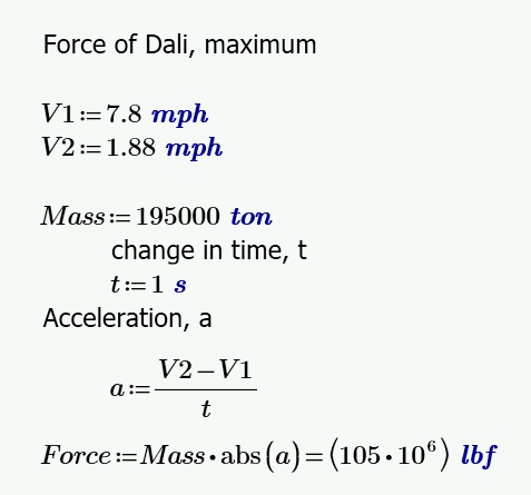 Calculations using Mathcad.